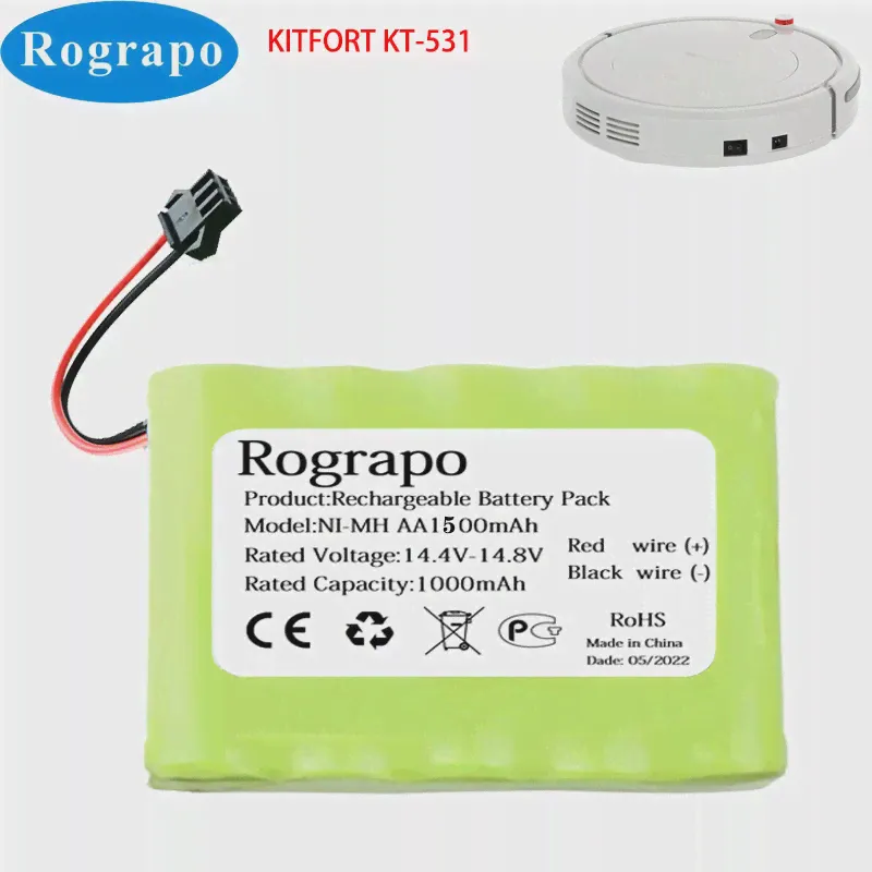 Новый 14,4 V 1500mAh Li-Ion аккумулятор для робота-пылесоса для Kitfort KT-531 KT531 Robotic (art.: 3920bd8ee48b0)-1