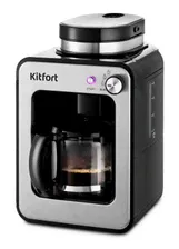 Кофеварка Kitfort капельная 600Вт черный/нержавеющая сталь КТ-777